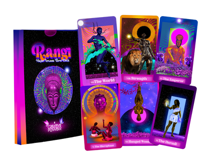 Rangi African Major Arcana Tarot Deck | 22 Card Colorful Divination Deck