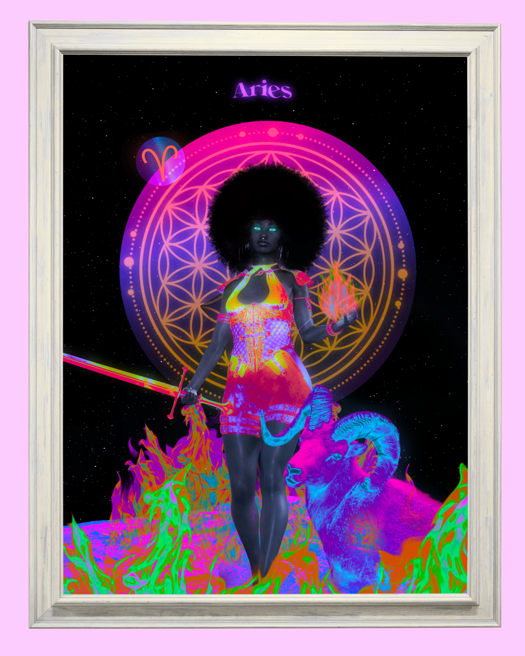 Aries Zodiac Print